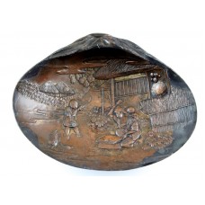 RAR: vide-poche japonez. metaloplastie Rimpa. perioada Edo cca 1850